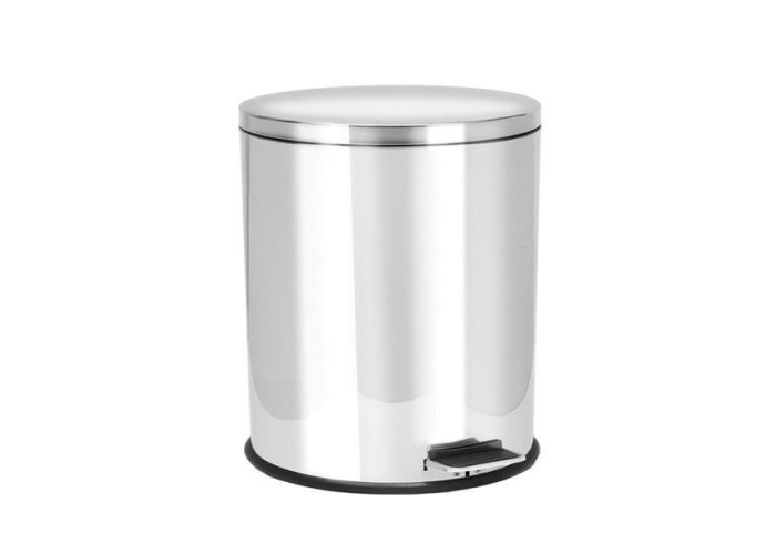 Κάδος απορριμάτων inox με πεντάλ 12l. Y38εκ. Ø24,5εκ. Κάδος απορριμάτων inox με πεντάλ 12l. Y38εκ. Ø24,5εκ.