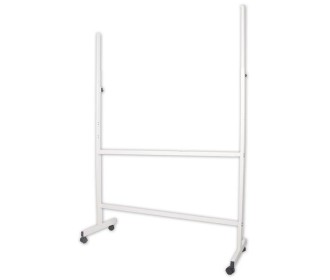 Βάση σιδερένια τροχήλατη λευκή επεκτεινόμενη για πίνακα