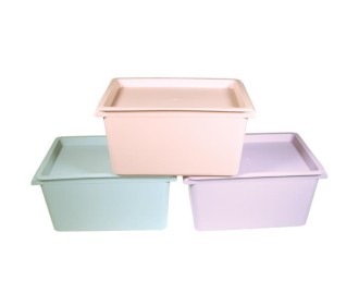 Κουτί αποθήκευσης πλαστικό Υ25x36x23,5εκ. διάφορα παλ χρώματα Κουτί αποθήκευσης πλαστικό Υ25x36x23,5εκ. διάφορα παλ χρώματα