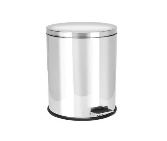 Κάδος απορριμάτων inox με πεντάλ 5l. Κάδος απορριμάτων inox με πεντάλ 5l.