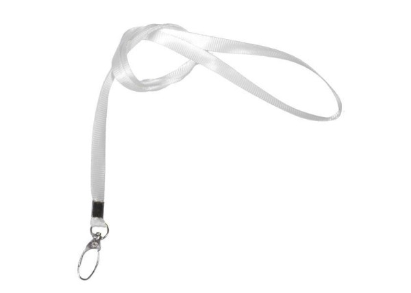 Κορδόνι συνεδρίων λευκό, μήκος 2x46εκ.x1εκ. πλάτος 100τμχ.