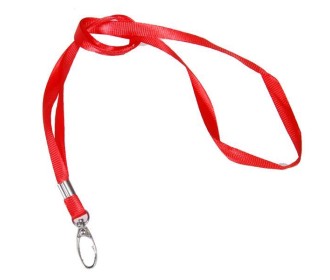 Κορδόνι συνεδρίων κόκκινο, μήκος 2x46εκ.x1εκ. πλάτος 100τμχ.