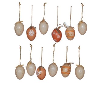 Σακουλάκι με 12 διακοσμητικά πασχαλινά αυγά #1