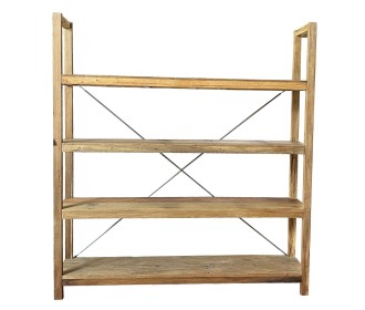 Ραφιέρα Nextdeco ανακυκλωμένο ξύλο teak - mahoni Υ200xM185xΠ39εκ Ραφιέρα Nextdeco ανακυκλωμένο ξύλο teak - mahoni Υ200xM185xΠ39εκ