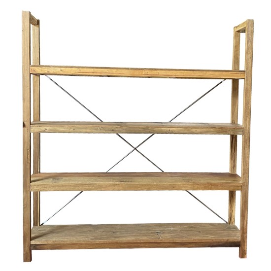 Ραφιέρα Nextdeco από ξύλο teak - mahoni Υ200xM185xΠ39εκ