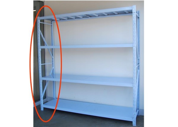 Πλαϊνό κάθετο ράφι ραφιέρας ΤΙΤΑΝ Υ200x50εκ Πλαϊνό κάθετο ράφι ραφιέρας ΤΙΤΑΝ Υ200x50εκ