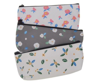 Κασετίνα με λουλούδια κοκτέηλ 3 σχέδια 19x9εκ.