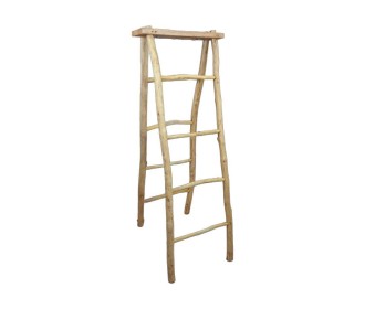 Σκάλα - Κρεμάστρα Nextdeco ανακυκλωμένο  ξύλο teak Υ150xΜ53xΠ65/12xεκ