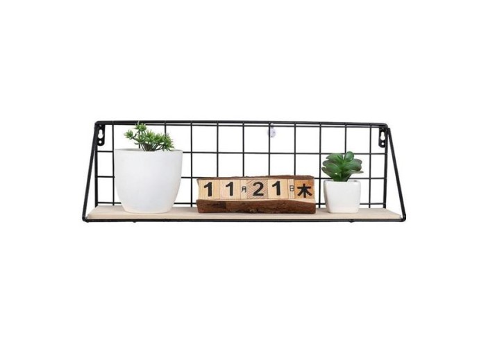 Ράφι επιτοίχιο Nextdeco minimal μαύρο 44,5x11,5xY15,5εκ. Ράφι επιτοίχιο Nextdeco minimal μαύρο 44,5x11,5xY15,5εκ.