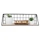 Ράφι επιτοίχιο Nextdeco minimal μαύρο 44,5x11,5xY15,5εκ.
