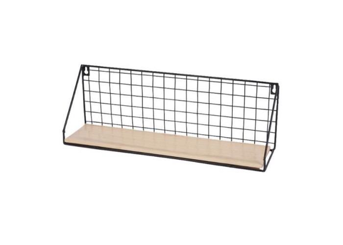 Ράφι επιτοίχιο Nextdeco minimal μαύρο 44,5x11,5xY15,5εκ. Ράφι επιτοίχιο Nextdeco minimal μαύρο 44,5x11,5xY15,5εκ.