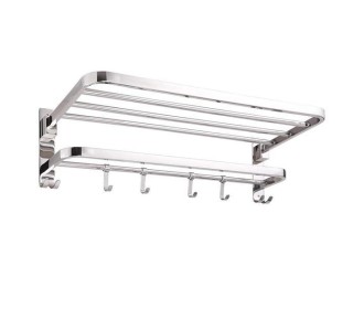Κρεμάστρα επιτοίχια inox Υ18,6x80x23εκ. Κρεμάστρα επιτοίχια inox Υ18,6x80x23εκ.