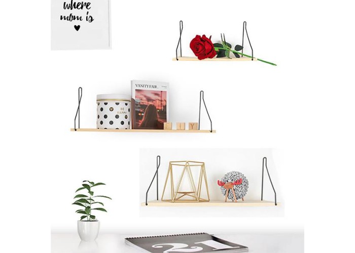 Ράφι επιτοίχιο Nextdeco minimal μαύρο Υ17x40x14εκ. Ράφι επιτοίχιο Nextdeco minimal μαύρο Υ17x40x14εκ.