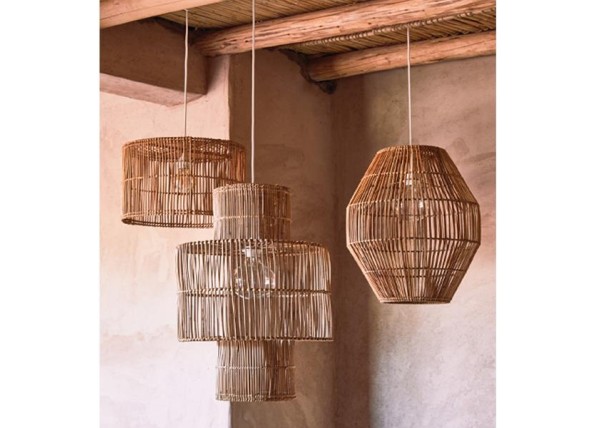 Φωτιστικό οροφής από rattan Y30xØ45εκ. Φωτιστικό οροφής από rattan Y30xØ45εκ.