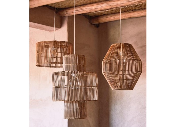 Φωτιστικό οροφής από rattan Y22xØ30εκ. Φωτιστικό οροφής από rattan Y22xØ30εκ.