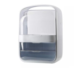 Θήκη οργάνωσης καλλυντικών λευκή 27x19,5xΥ36,5εκ. Θήκη οργάνωσης καλλυντικών λευκή 27x19,5xΥ36,5εκ.