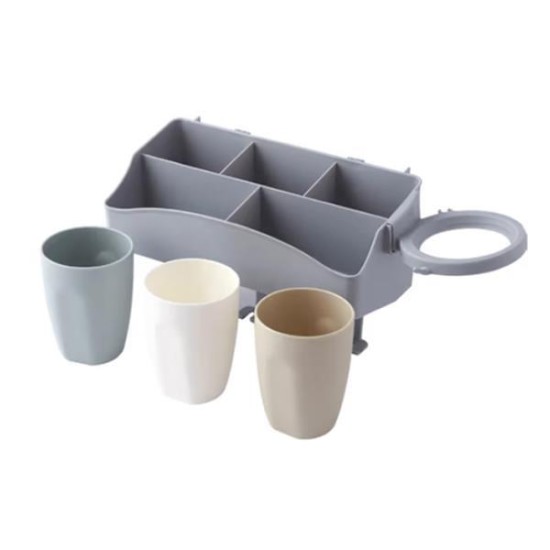 Θήκη οργάνωσης μπάνιου all-in-one 26,4x14,4xΥ15εκ. Θήκη οργάνωσης μπάνιου all-in-one 26,4x14,4xΥ15εκ.