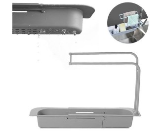 Θήκη οργάνωσης νεροχύτη τηλεσκοπική 37-48x9xΥ29εκ. γκρι Θήκη οργάνωσης νεροχύτη τηλεσκοπική 37-48x9xΥ29εκ. γκρι