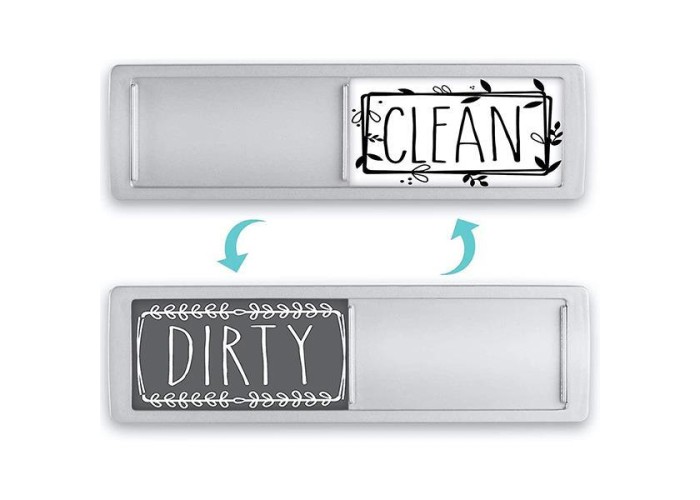 Επιγραφή clean/dirty για το πλυντήριο πιάτων 17,8x0,6xY5εκ. Επιγραφή clean/dirty για το πλυντήριο πιάτων 17,8x0,6xY5εκ.