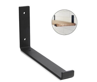 Γωνίες στήριξης ραφιού μεταλλικές μαύρες Υ15x4x30εκ. σετ 2τμχ Γωνίες στήριξης ραφιού μεταλλικές μαύρες Υ15x4x30εκ. σετ 2τμχ