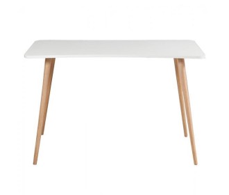 Γραφείο ξύλινο με λευκή επιφάνεια 80x40xΥ73εκ.