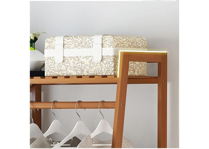 Κρεμάστρα ράγα οργάνωσης ρούχων Nextdeco ξύλινη μπαμπού Υ140x160x40εκ. Κρεμάστρα ράγα οργάνωσης ρούχων Nextdeco ξύλινη μπαμπού Υ140x160x40εκ.