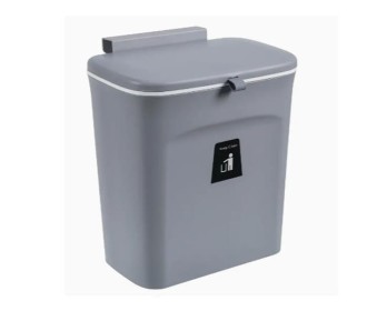 Κάδος απορριμμάτων 9lt, Y30x26x16εκ. για τα ντουλάπια γκρι