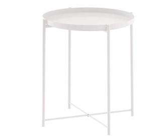 Τραπεζάκι μεταλλικό Nextdeco λευκό Y50xØ41εκ. Τραπεζάκι μεταλλικό Nextdeco λευκό Y50xØ41εκ.