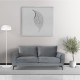 Καναπές διθέσιος Nextdeco Harold γκρι Y87x180x88εκ.