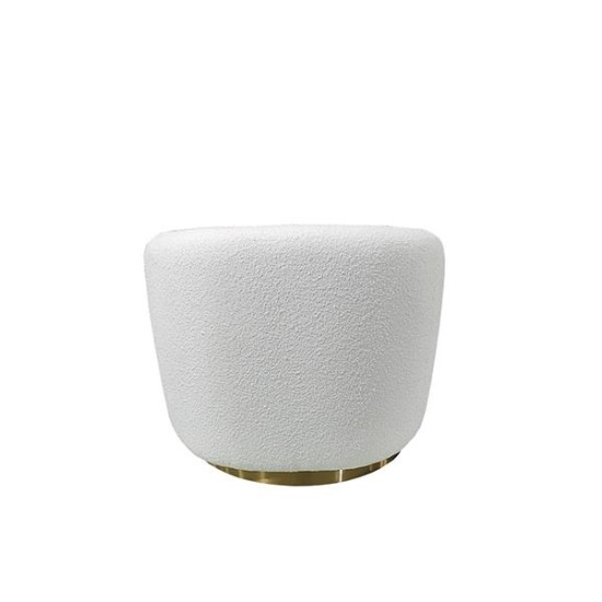 Πολυθρόνα Nextdeco Bouclé Scot μπεζ με χρυσή βάση 54x57xΥ75εκ. Πολυθρόνα Nextdeco Bouclé Scot μπεζ με χρυσή βάση 54x57xΥ75εκ.