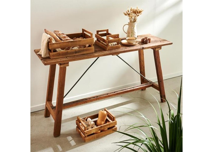 Κονσόλα Nextdeco Tribeca ανακυκλωμένο ξύλο teak - mahoni Υ80x100x40εκ. Κονσόλα Nextdeco Tribeca ανακυκλωμένο ξύλο teak - mahoni Υ80x100x40εκ.