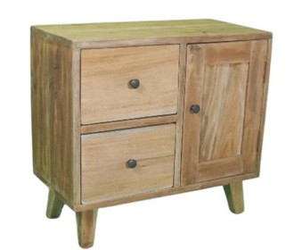 Κομοδίνο Nextdeco Tribeca ανακυκλωμένο ξύλο teak Υ55x30x60εκ.