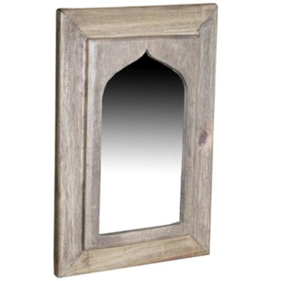 Καθρέπτης τοίχου Nextdeco Tribeca ξύλο teak Υ39x3x20εκ.