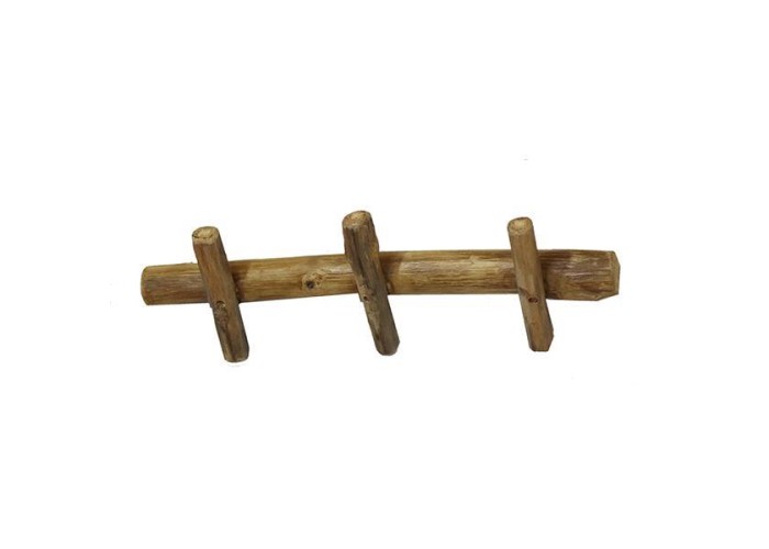Κρεμάστρα τοίχου Nextdeco Tribeca ανακυκλωμένο ξύλο teak Υ12x5x35εκ.