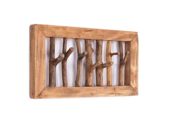 Κρεμάστρα τοίχου Nextdeco Tribeca από ανακυκλωμένο ξύλο teak Υ25x11/8x50εκ. Κρεμάστρα τοίχου Nextdeco Tribeca από ανακυκλωμένο ξύλο teak Υ25x11/8x50εκ.