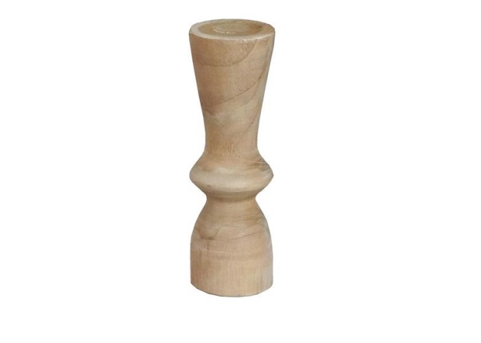 Κηροπήγιο Nextdeco Tribeca ανακυκλωμένο ξύλο teak Ø6x15εκ.