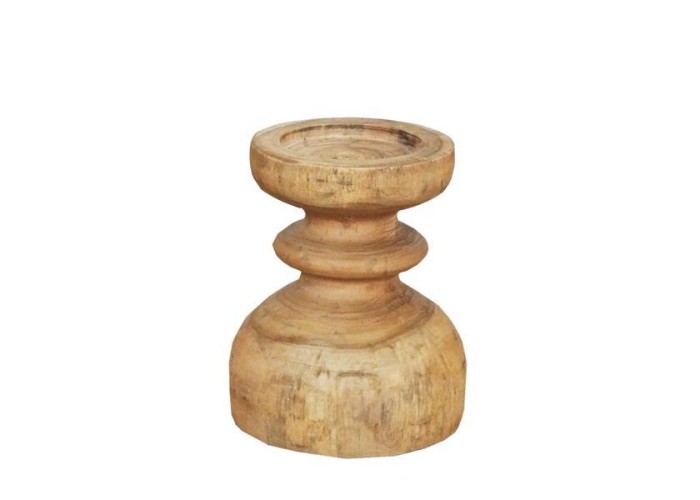 Κηροπήγιο Nextdeco Tribeca ανακυκλωμένο ξύλο teak Ø10/12x16εκ.