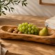Μπωλ διακοσμητικό Nextdeco Tribeca ανακυκλωμένο ξύλο teak Y5x28x14εκ.