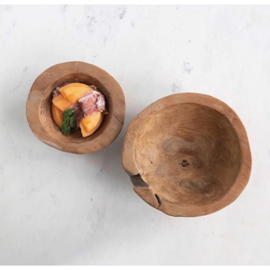 Μπωλ διακοσμητικό Nextdeco Tribeca από ξύλο teak Ø39x11εκ. Μπωλ διακοσμητικό Nextdeco Tribeca από ξύλο teak Ø39x11εκ.