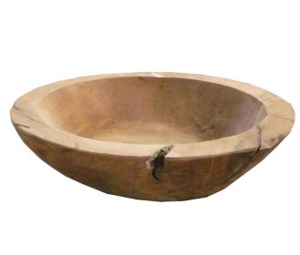 Μπωλ διακοσμητικό Nextdeco Tribeca ανακυκλωμένο ξύλο teak Ø39x11εκ.