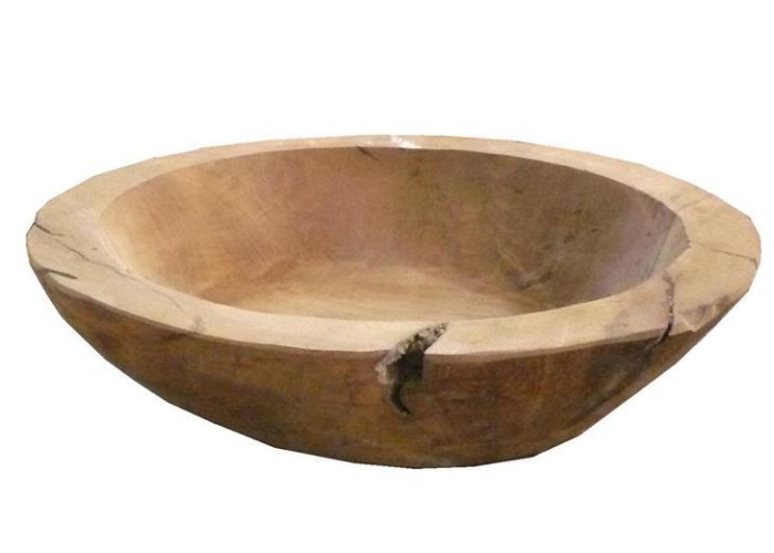 Μπωλ διακοσμητικό Nextdeco Tribeca ανακυκλωμένο ξύλο teak Ø39x11εκ.