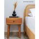 Κομοδίνο Nextdeco Tribeca από ξύλο teak Υ50x35x40εκ.