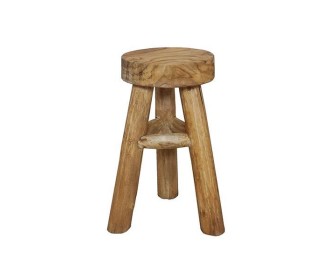 Σκαμπό στρογγυλο Nextdeco Tribeca ανακυκλωμένο ξύλο teak Υ40xØ27εκ. Σκαμπό στρογγυλο Nextdeco Tribeca ανακυκλωμένο ξύλο teak Υ40xØ27εκ.