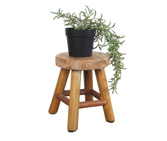 Σκαμπό Nextdeco από ανακυκλωμένο ξύλο mahoni Υ19xØ15εκ Σκαμπό Nextdeco από ανακυκλωμένο ξύλο mahoni Υ19xØ15εκ