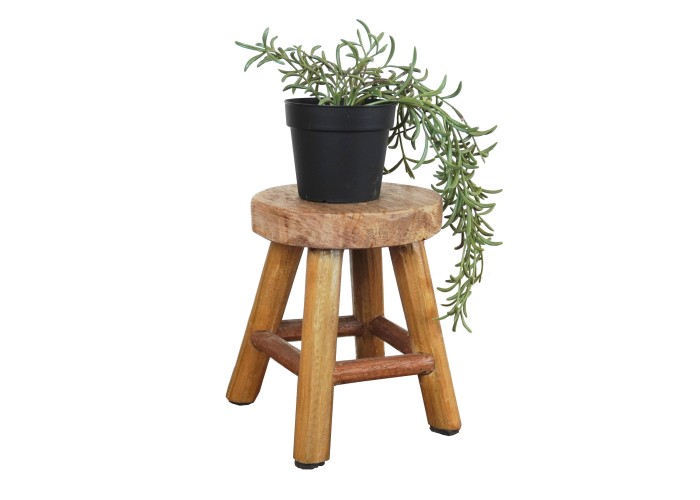 Σκαμπό Nextdeco από ανακυκλωμένο ξύλο mahoni Υ19xØ15εκ Σκαμπό Nextdeco από ανακυκλωμένο ξύλο mahoni Υ19xØ15εκ