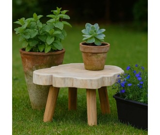 Τραπεζάκι Nextdeco από ανακυκλωμένο ξύλο teak Υ25xM48xΠ45εκ Τραπεζάκι Nextdeco από ανακυκλωμένο ξύλο teak Υ25xM48xΠ45εκ