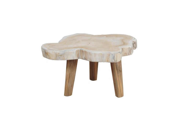 Τραπεζάκι Nextdeco από ανακυκλωμένο ξύλο teak Υ25xM48xΠ45εκ