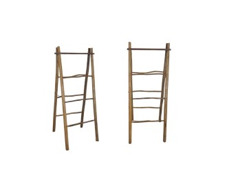 Σκάλα - Κρεμάστρα Nextdeco ανακυκλωμένο ξύλο teak Υ123xΜ53xΠ65/12εκ