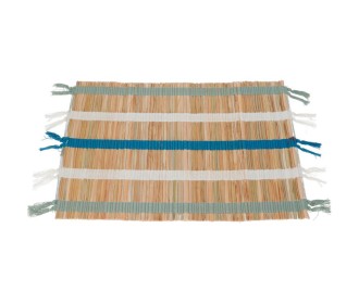 Σουπλά φαγητού πράσινο-λευκό-μπλε 45x35εκ Σουπλά φαγητού πράσινο-λευκό-μπλε 45x35εκ