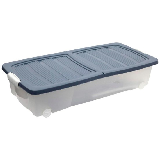 Κουτί αποθήκευσης με ρόδες 32l Υ17x80x40εκ. Κουτί αποθήκευσης με ρόδες 32l Υ17x80x40εκ.